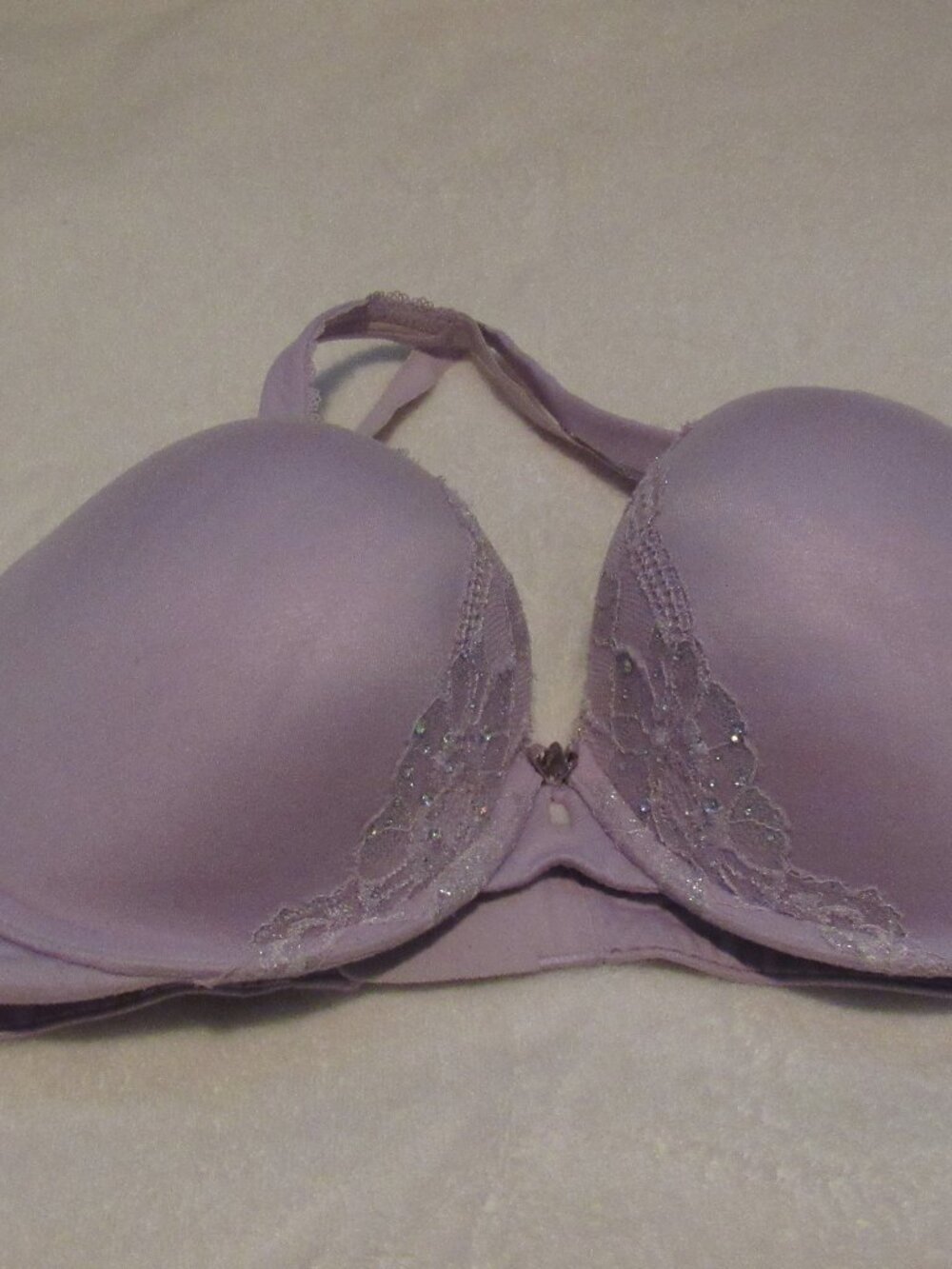 Victoria's Secret Padded Perfect Coverage Light Purple Size 36DD USED